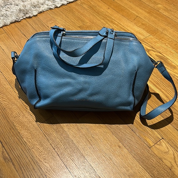 Danielle Nicole Blue Pebbled Leather Purse - Picture 1 of 6
